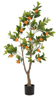 J-Line ORANGENBAUM IM Topf KÜNSTLICH ORANGE/GRÜN Large
