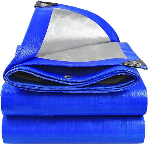 Telo Impermeabile Esterno, Telo Copritutto, Campeggio, Teli Impermeabili Per Esterno, Telo Occhiellato Antistrappo, Coperture Polietilene Multiuso, Telone impermeabile per esterno (5m x 8m 200grs)