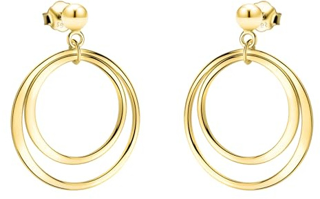 SOFIA MILANI - Damen Ohrringe 925 Silber - Kreis Kugel Ohrhänger