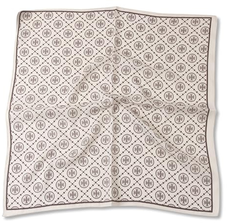 LumiSyne Bandana Kopftuch Herren Damen Baumwolle Leinen Gefühl Vintage Paisley Muster Warm Atmungsaktiv Quadratischer Schal Multifunktional Halstuch Kopfschmuck Haarband Gesichtsmaske Stola 68 x 68 cm