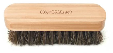 Dinghaole Horsehair Shoe Brush, High Shine Polishing Buffing Brushes with Natural Horsehair Bristle, Natural Bristles for Cleaning & Polishing Leather, Suede, Car Seats, Sofas, Bags