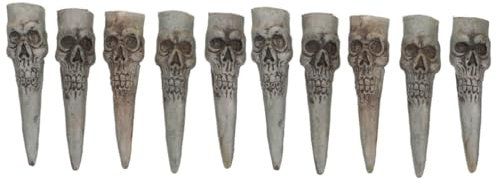 VICASKY 10 STK falscher Nagelsatz Finger Taschenlampen falsche Fingernägel Skelettfinger Halloween Horror Halloween grusel Kleidung Halloween-Hexenfinger gefälschte Fingernägel Plastik