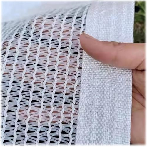 90% Sun Shade Cloth for Garden Shade Fabric White Plant Shade Sun Shade Sail 1x2 1x3 2x2 2x3 2x4 2x5m Shade Net Mesh Tarp with Grommets for Greenhouse Outdoor(4 * 5m)