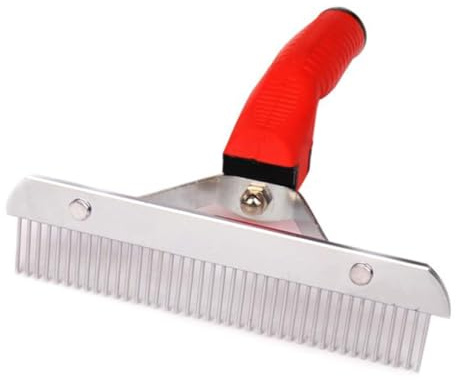 TOYANDONA Peine para Perros Diseño de Rastrillo Peine una Sola Línea para Mascotas para Gatos Cuidado del Pelaje de Perros Grandes Material Resistente Accesorios Hogar