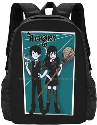 ASDCTYTKO Hooky Dorian und Dani Fanart Großkapazität Schulrucksack Laptop-Taschen Webtoon Hooky Dorian Dani Fanart Witches Magic Webcomic-Festivalgeschenk
