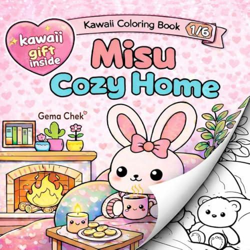 MISU COZY HOME: LIBRO de COLOREAR para NIÑOS. Momentos divertidos en casa para relajarse.
