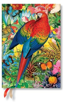Tropical Garden (Nature Montages) Midi 18-month Dayplanner 2024