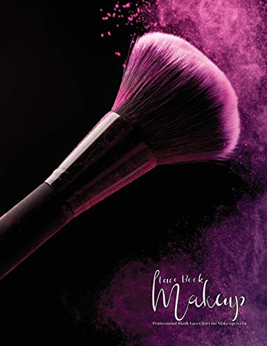 Makeup Face Book: Professional Blank Face Chart for Make-up Artist 8.5 x 11 100 Pages