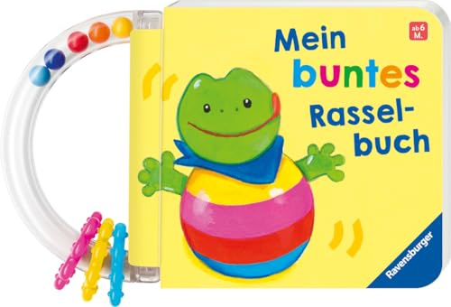 Mein buntes Rasselbuch - mit Greifring für Kinder ab 6 Monaten, Babybuch, Spielbuch
