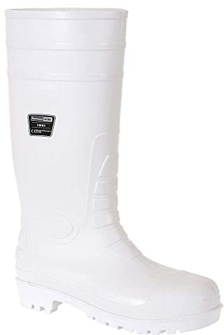 Portwest Botte industrie alimentaire S4, Couleur: Blanc, Taille: 44, FW84WHR44