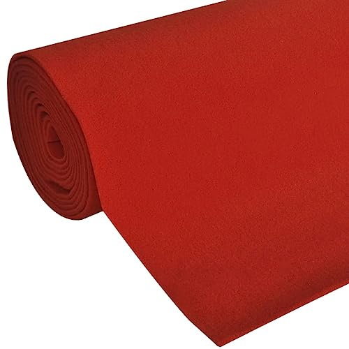 vidaXL Roter Teppich 1x5m 400g/m² VIP Läufer Event Teppich Hochzeitsteppich