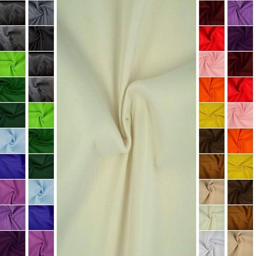 StoffBook WOLLWEIß PREMIUM FILZSTOFF 2MM-ÜBERBREITE 180CM FILZBASTELN WEICH STOFF, B590