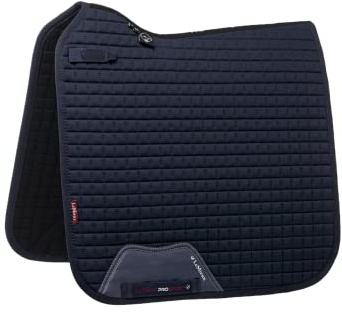 LeMieux Dressage Cotton Square Saddle Pad - Saddle Pads for Horses - Equestrian Riding Equipment and Accessories (Navy - Small/Medium)