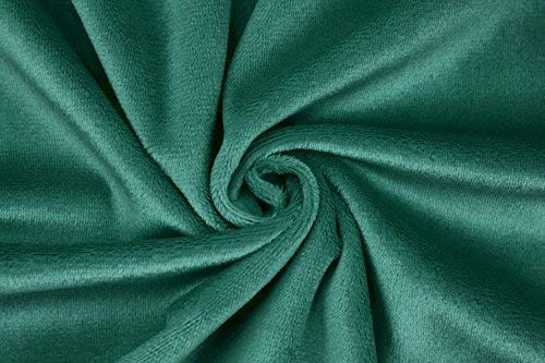 Microfaser-Plüsch Stoff SHORTY als Meterware in vielen Farben - 1,5mm Florlänge, EN71-3 & EN 71-9 zertifiziert (dunkles smaragd)