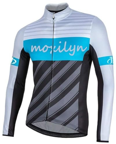 Moxilyn Fahrradbekleidung Herbst Fahrrad Trikot Regenjacke Wasserdicht Winddicht Atmungsaktiv Jacke MTB Mountainbike Jacket Visible Reflektierend für Herbst Hohe Elastizität Schnell Trocknend