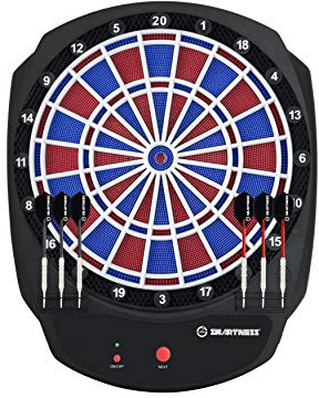 ARCADE JEUX Arcadia 4.0 Elektronische Dartscheibe – Bluetooth 4.0 – 16 Spiele – Zubehör inklusive