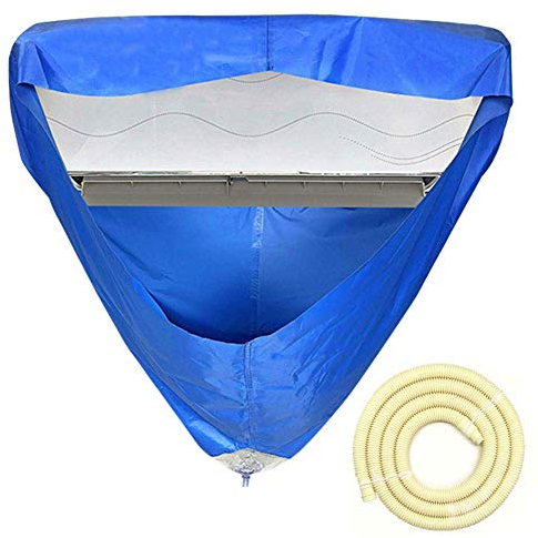 Sacchetto Di Lavaggio Per Pulizia Del Condizionatore D'aria, Coperchio A Parete Con Bocchettone Di Drenaggio E Tubo Per L'acqua Impermeabile Antipolvere(Q533)