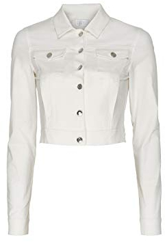 Brautjacke Jacke Jeansjacke Braut Ivory Bolero Neu Creme XS S M L XL XXL Jeans Cape (XL)