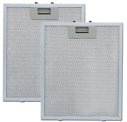 Pack 2 Filtros para Campana Extractora de Cocina | 02800905 | Compatible con Cata, Apelson y Nodor | de Aluminio Resistente | 320x260mm | Color Plata (2 unidades)