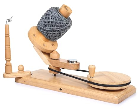 Brainmart Handbetätigter Holzgarn- und Garn-Swift-Wollwickler, Schnurhalter, Stricken, Häkeln, Zubehör, Geschenk für Stricker-Ballwickler