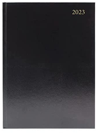 Schreibtisch-Terminplaner Wochenansicht, A5, schwarz, 2023, KFA53BK23