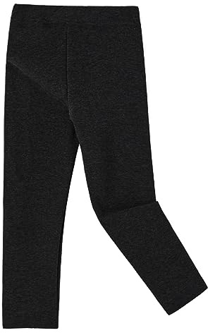 Ugitopi Flickor vinter tjocka varma långa fleecefodrade leggings termiska leggings bomull leggings, svart, 8-9 �r