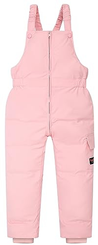 Happy Cherry - Pantalon d'hiver pour bébé garçon et fille - Pantalon de ski coupe-vent - Léger et chaud - Fermeture éclair - Pour 0 à 4 ans, rose, 2-3 ans