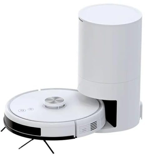 Robot Vacuum with Mop， 3000Pa Strong Suction Automatic Self-Charging Robotic Vacuums, Quiet Super-Thin,for Pet Hair Hard Floor Cleaner Carpet Station Smart App Control Robot Vacuum (White)