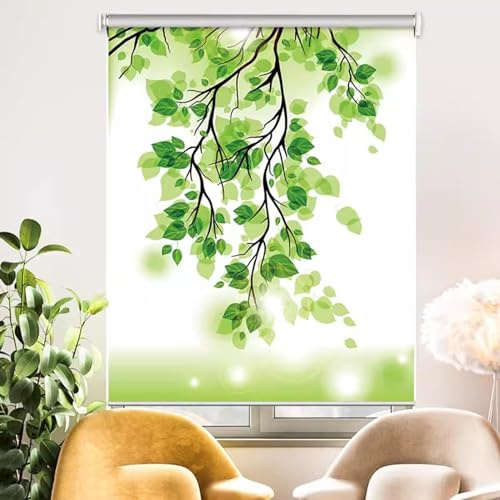 GTPBAO Blackout Roller Shades In A Pretty View, Window Roll Up Blind For Home Kitchen Restaurant Bedroom, Wide 95cm 115cm 135cm (Size : 90x150cm/35.4x59in)