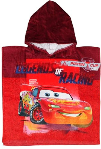 Disney Cars Lightning McQueen Poncho Towel for Kids 50 x 50 cm