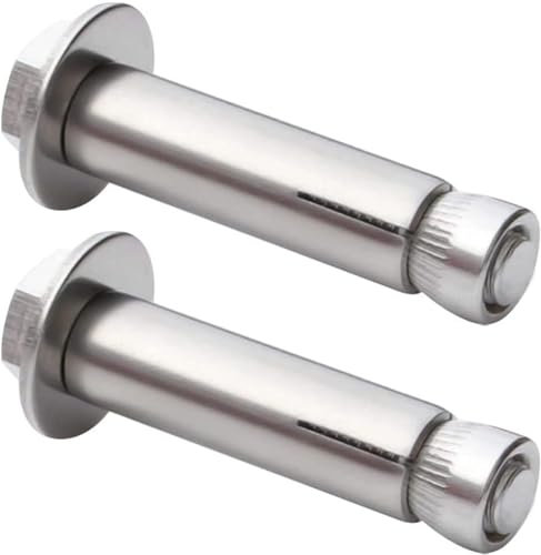 Dehnschrauben, Ankerbolzen, Schraube, DIY-Hardware, Dehnschraubenhülse, 2 Stück, 304 Edelstahl, Außensechskantmutter, Dehnschraubenbolzen (M12*200/2 Stück)(M12*200/2pcs)