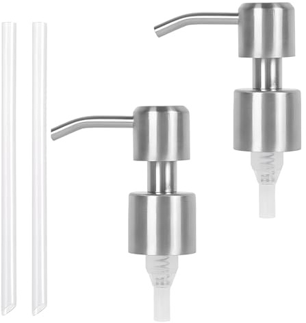 Confezione da erogatori di sapone liquido in acciaio inox ricambio per dispenser standard 28/400 (26-28 mm)