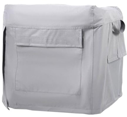 Happyyami Generatorabdeckung Tragbares Design aus 600d Oxford Gewebe mit Einfacher Installation Wetterfester Schutz für Außenbereich Passend für Verschiedene Generatoren