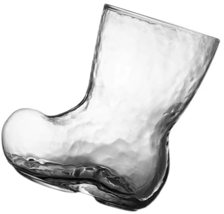 MAGICLULU Bicchiere da Birra Creativo e Unico da 380ml in Vetro a Forma di Stivale per Bevande Fredde per Casa e Ristoranti