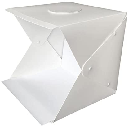 HOMSFOU 1pezzi Piccolo Portatile Per Fotografia Led Softbox Due Colori Sfondo Per e Facile Assemblare e Utilizzare