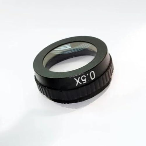 Mikroskop 1 st 0,5X M42 Barlow Glass Aux-lins för industriellt mikroskop 10A C-MOUNT-lins för att lägga till arbetsyta och avstånd