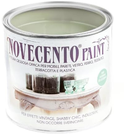 AERREGI Pittura Gessosa Extra Opaca in Diverse Finiture | Stile Shabby Chic per Arredi e Ambienti | 500 Ml (Verde Olivia)