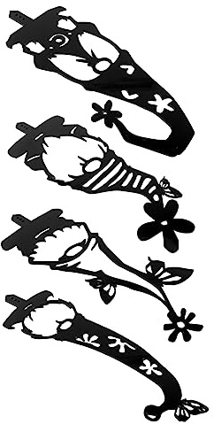 TOYANDONA 4pcs Acrylic Gnome Dwarf Insert Decor for Garden Ground Ornaments Outdoor Backyard Sign Inserting Decors