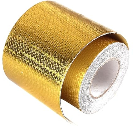 Adhesive Aluminum Foil Tape - Industrial Heat Shield Tape, Metal Exhaust Repair Strip | High Temperature Resistant Barrier Engineered Seam Sealing Patching, Thermal Protection Underbody Undercarriage