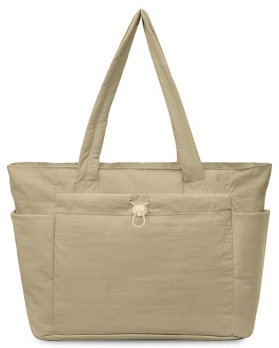 Aucuu Laptop-Tragetasche für Damen, Shopper Tasche Handtasche Groß, Wasserdichte Schultertasche Mit 15,6 Zoll Laptopfach, Tote Bag Große, Große Umhängetasche für Reisen Arbeit Schule