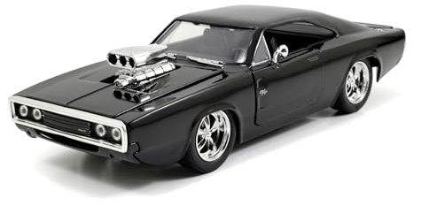 Jada Toys Fast & Furious - 1970 Dodge Charger R/C 1970 im Maßstab 1:24 2-K Fernsteuerung 2,4 GHz Frequenz Turbo Funktion - Offizielles ferngesteuertes Auto Fast & Furious