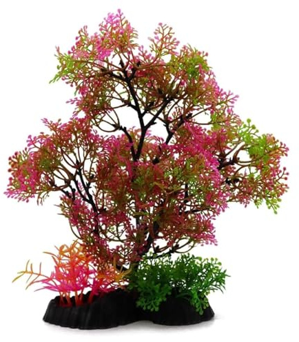 SIXHAOBU Künstliche Aquariumpflanzen Seetang 25 cm, Aquarium Pflanzen Künstlich, simulierte Wasserpflanzen, Helle Wasserpflanzen für Aquarium Deko, Kunstpflanzen Set für Unterwasserwelt & Teich