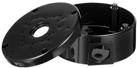 Mikikit Waterproof Plastic Connection Box for Outdoor Camera Installations with 10mm Diameter, Large Space Cable Junction Box for Concealing Wiring, Easy to Install and Sturdy for Outdoor