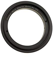 Fotodiox 58mm Filter Thread Lens, Macro Reverse Ring Camera Mount Adapter for Canon EOS 1d,1ds,Mark II, III, IV, 5D, Mark II, 7D, 10D, 20D, 30D, 40D, 50D, 60D, Digital Rebel xt, xti, xs, xsi, t1i, t2i, 300D, 350D, 400D, 450D, 500D, 550D, 1000D