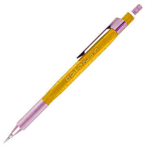Koh-I-Noor Druckbleistift, 2,0 mm, mit Spitzer und Clip (5219) von Koh-I-Noor gelb