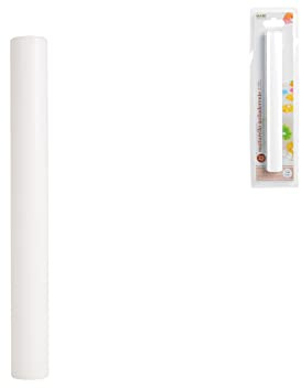 Habi Cake Design Mattarello per Pasta di Zucchero, Plastica, 23 x 2.5 cm, Bianco