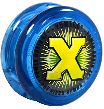 Yomega Power Brain XP yoyo - professional yoyo with a Smart Switch which enables Players to Choose Between auto-Return and Manual Styles of Play. + Extra 2 Strings & 3 Month Warranty (blue)