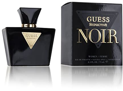 GUESS Seductive Noir, Eau de Toilette pour Femme, Parfum Floral, Parfum Sensuel Longue Durée, 75 ml