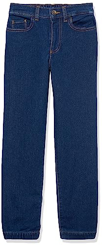 Amazon Essentials Pantalon de Jogging à Enfiler façon Jean Garçon, Indigo Foncé, 8 Ans