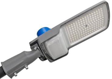 LAMPIONE Armatura Stradale LED 100W SMD con SENSORE CREPUSCOLARE - Bianco Freddo 6500K IP65